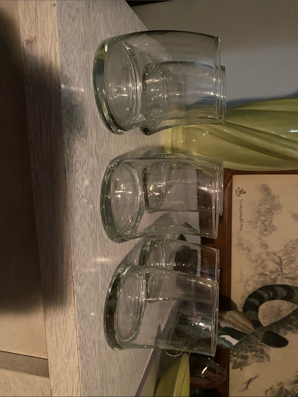 🥃Libbey Bravura set of 6 Clear Glass Double Old-Fashioned Rocks Glass🥃